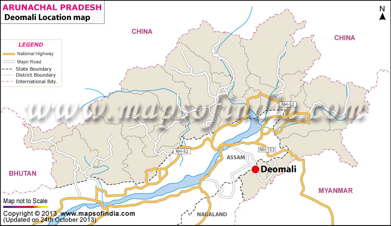 Deomali Location Map