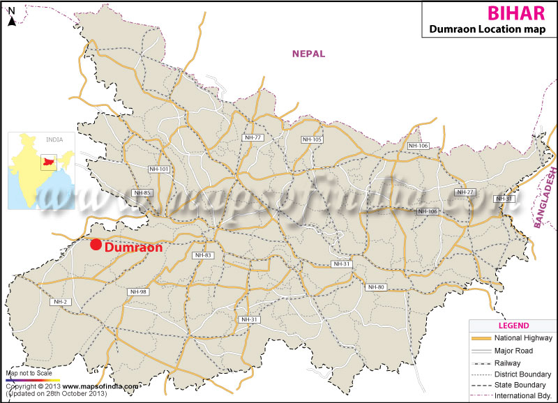 Dumraon Location Map