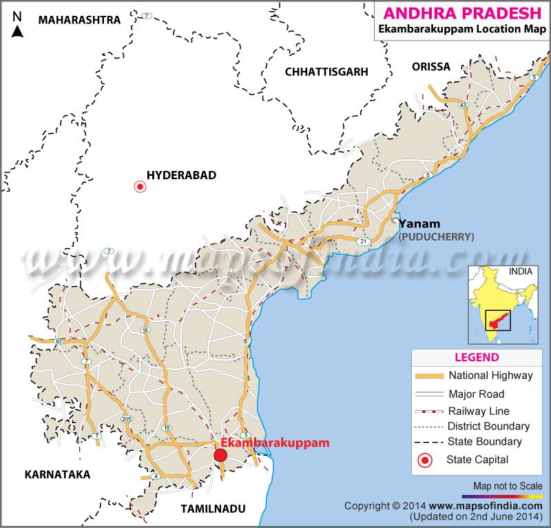 Ekambara Kuppam Location Map