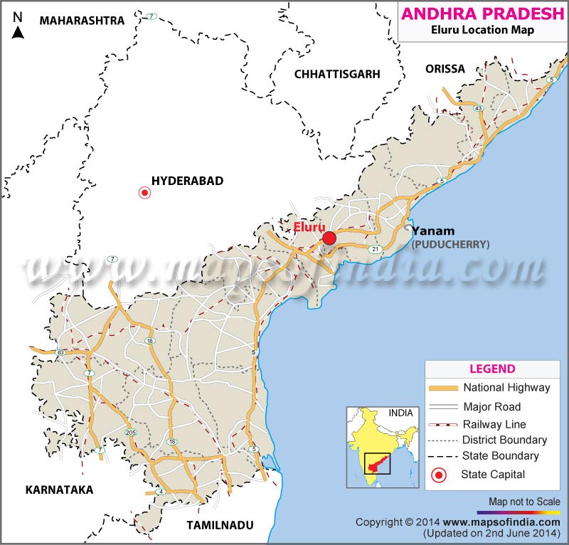 Eluru Location Map