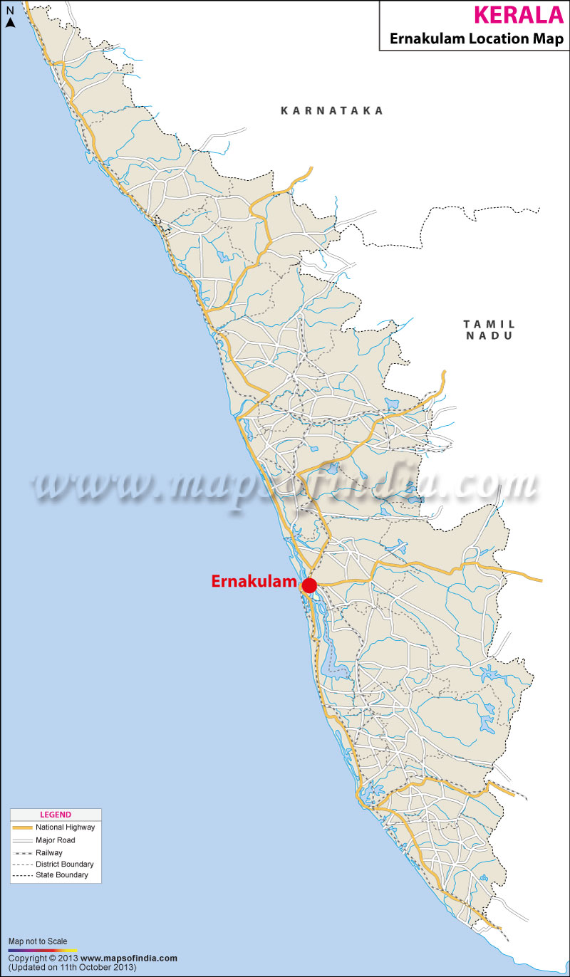 Ernakulam Location Map