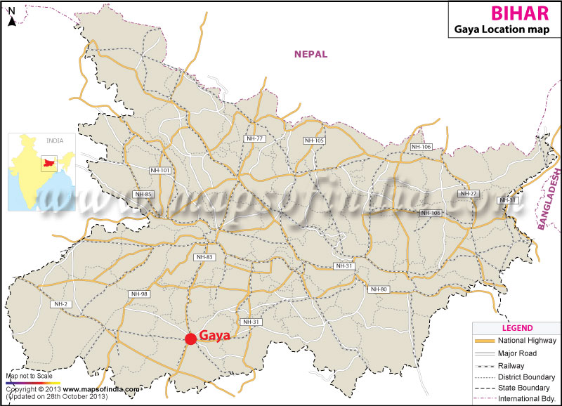 Gaya Location Map