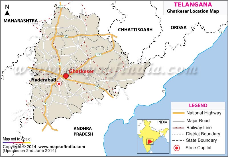 Ghatkeser Location Map