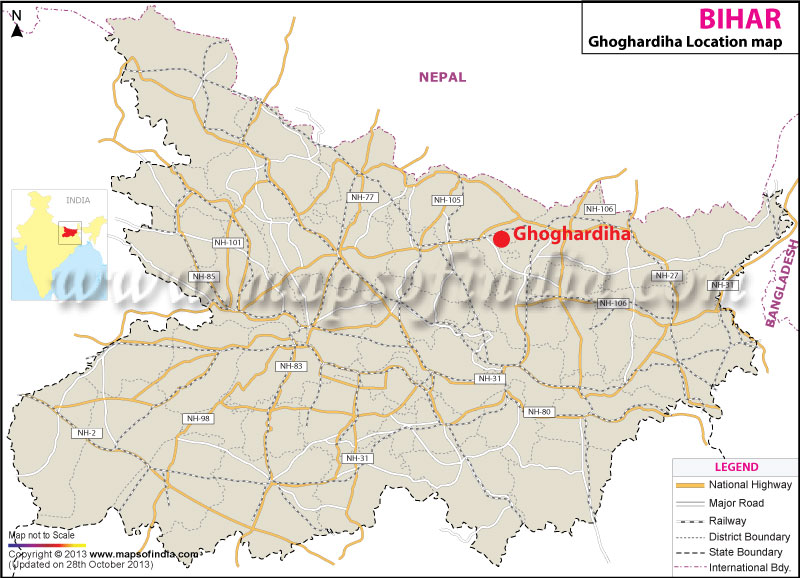 Ghoghardiha Location Map
