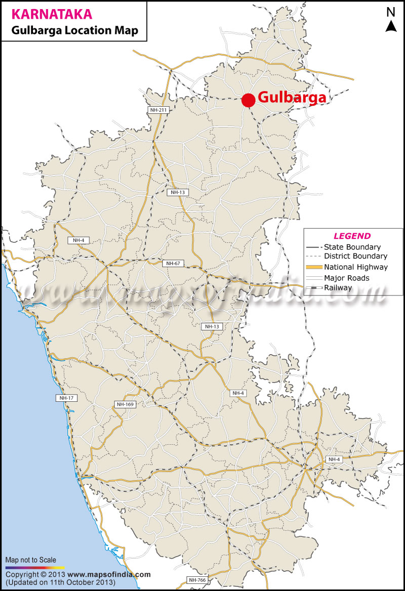 Gulbarga Location Map