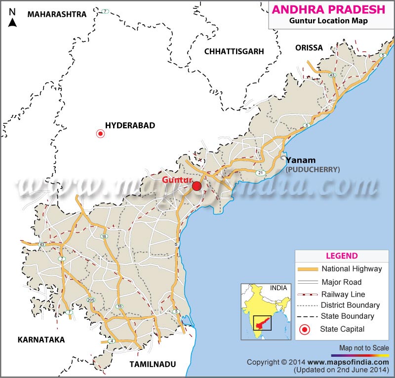 Guntur Location Map