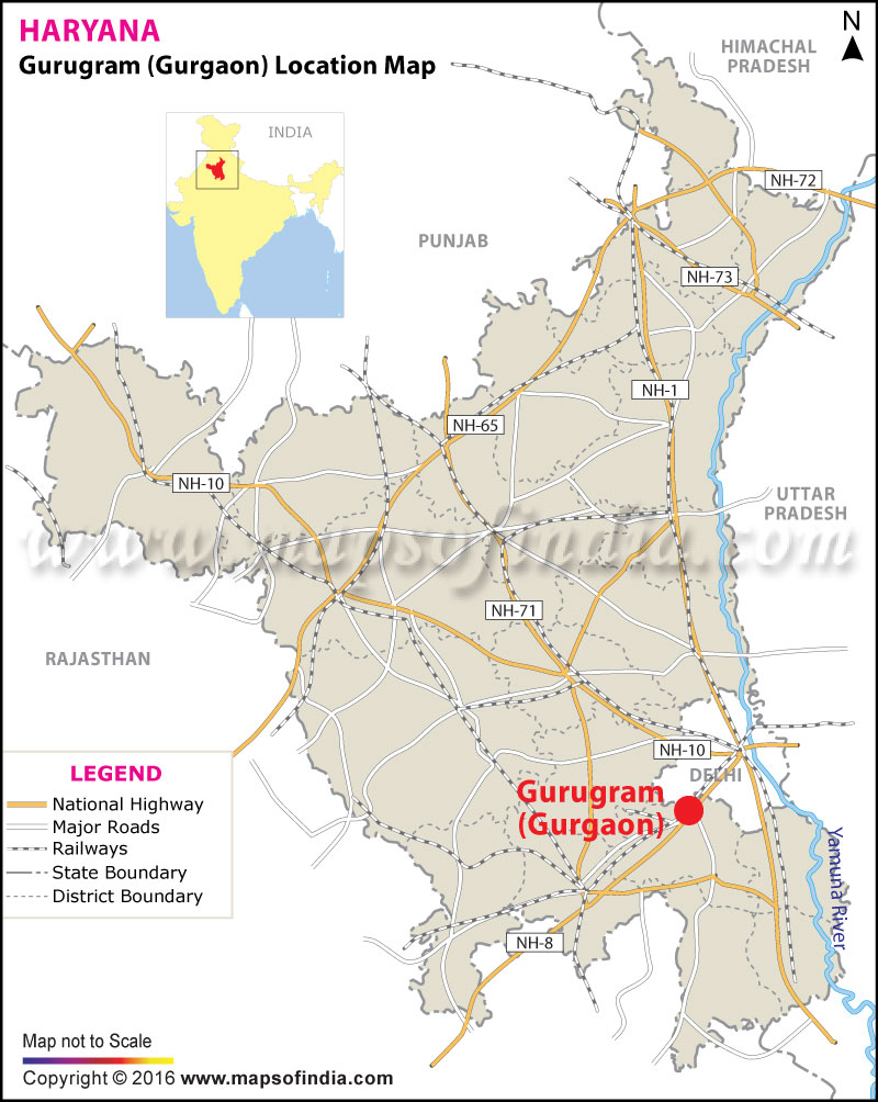 Gurgaon Location Map