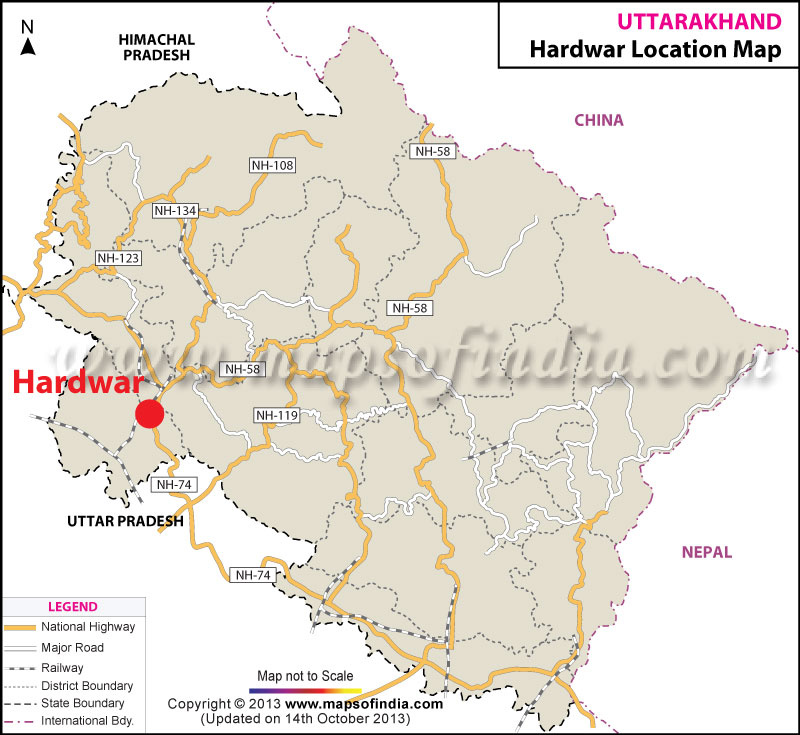 Hardwar Location Map