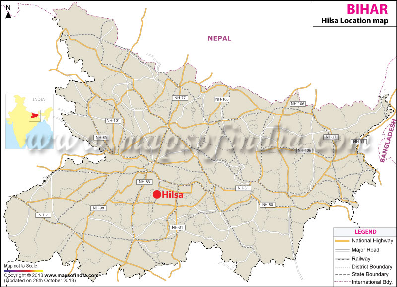 Hilsa Location Map