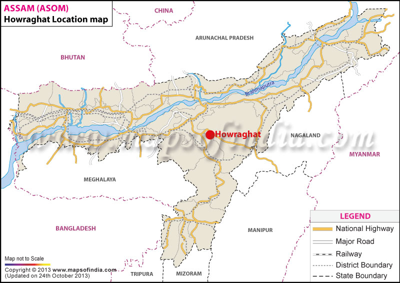 Howraghat Location Map