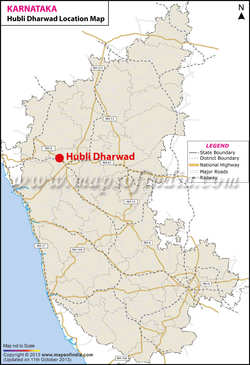 Hubli-dharwad Location Map  Where Hubli-dharwad