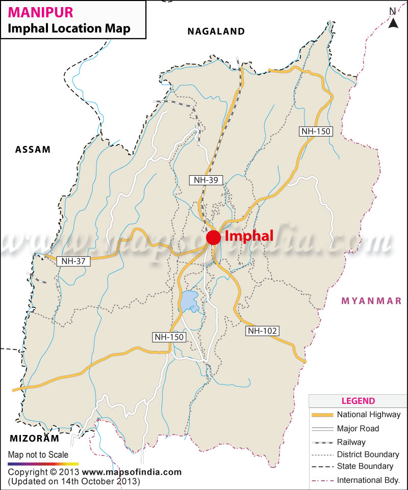 Imphal Location Map