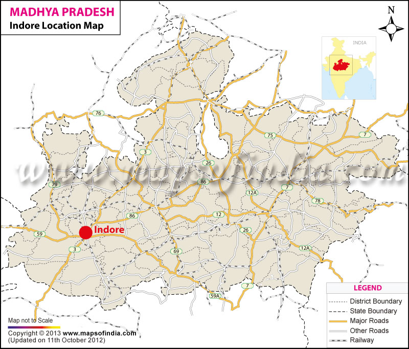 Indore Location Map