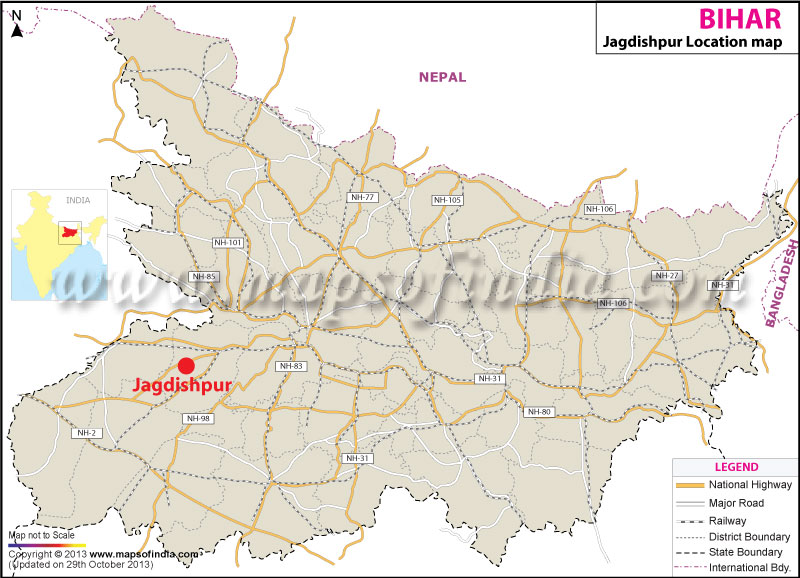 Jagdishpur Location Map
