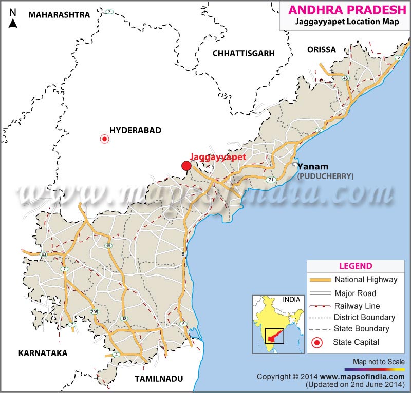 Jaggayyapet Location Map