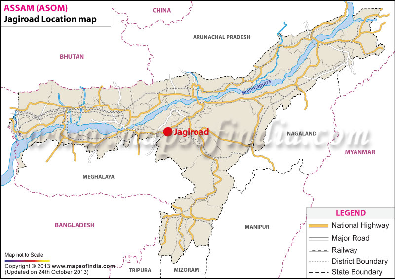 Jagiroad Location Map