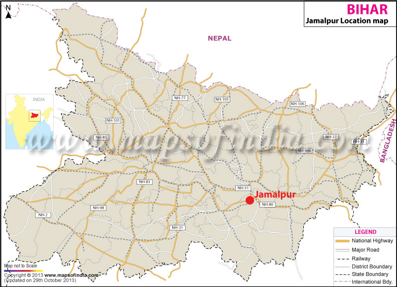 Jamalpur Location Map