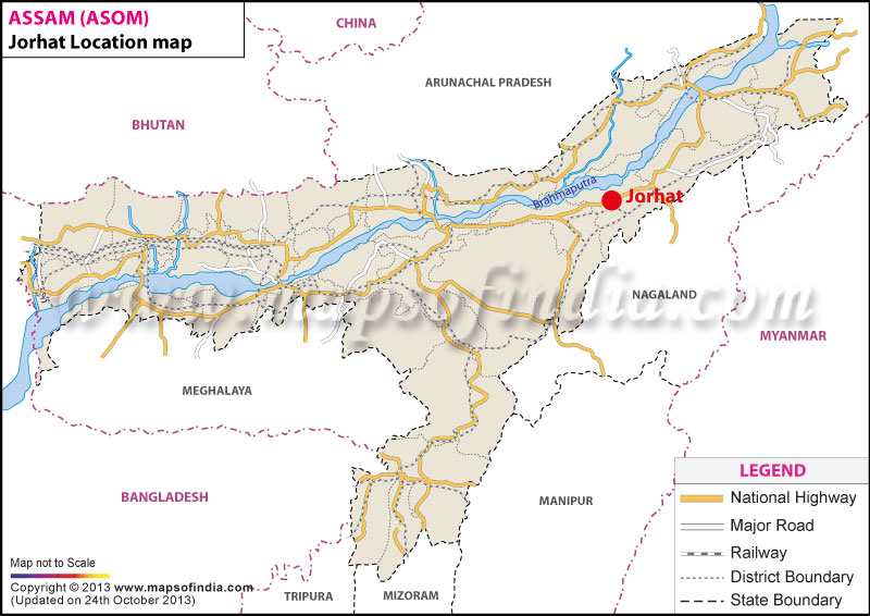 Jorhat Location Map