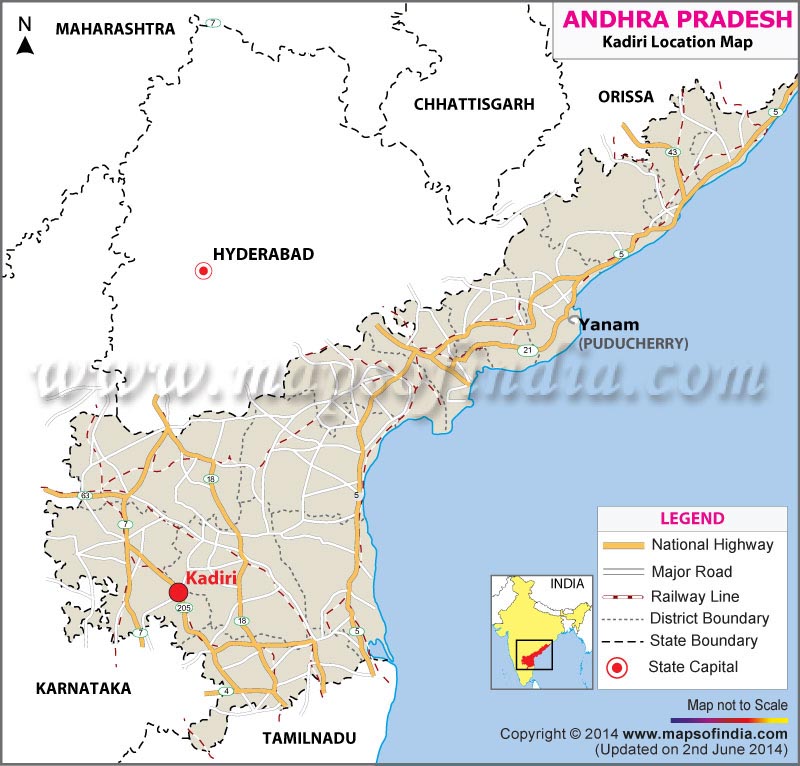 Kadiri Location Map