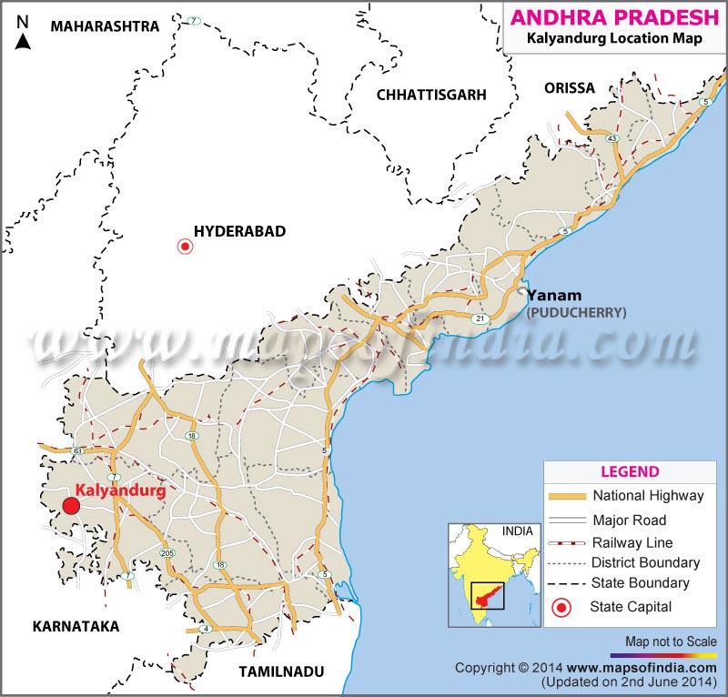 Kalyandurg Location Map