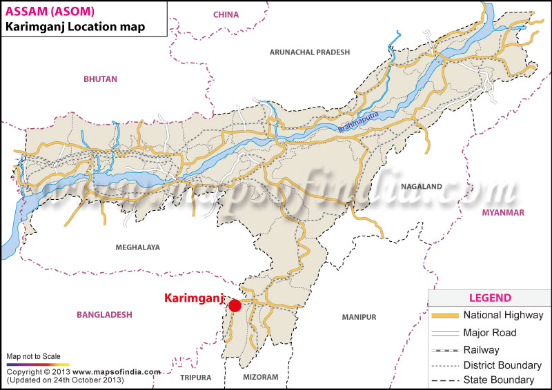 Karimganj Location Map