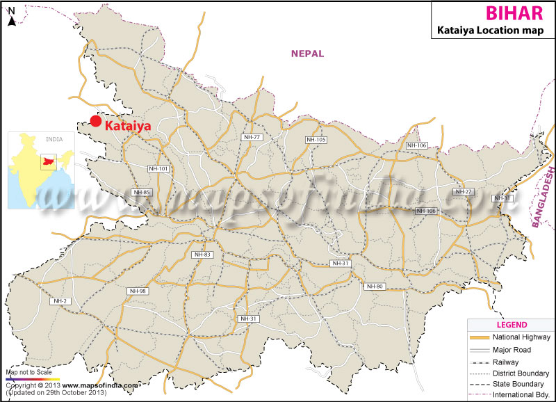 Kataiya Location Map
