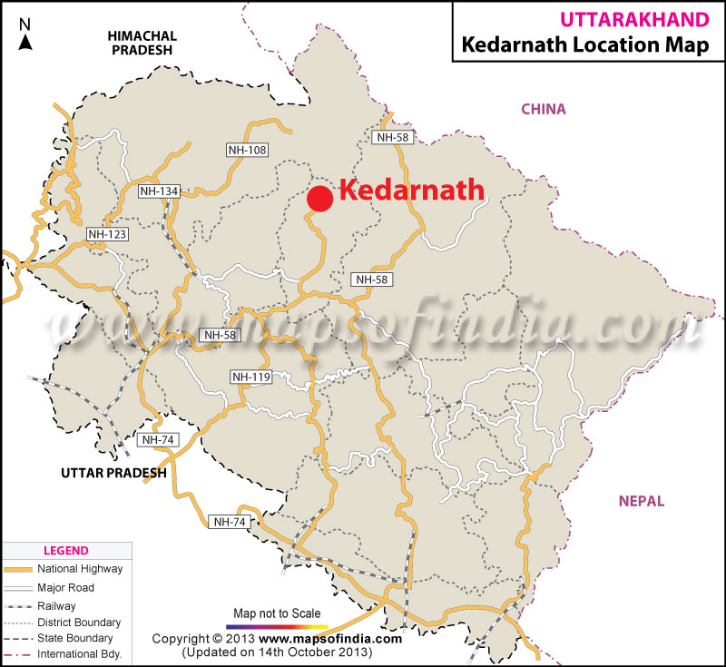 Kedarnath Location Map