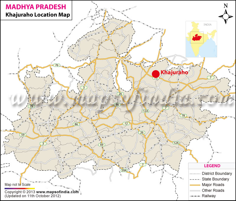 Khajuraho Location Map