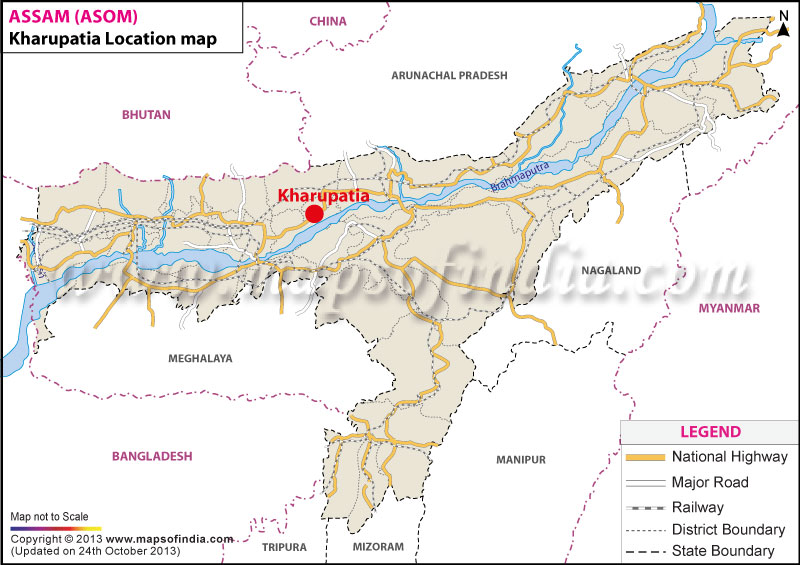 Kharupatia Location Map