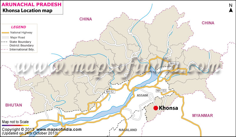 Khonsa Location Map