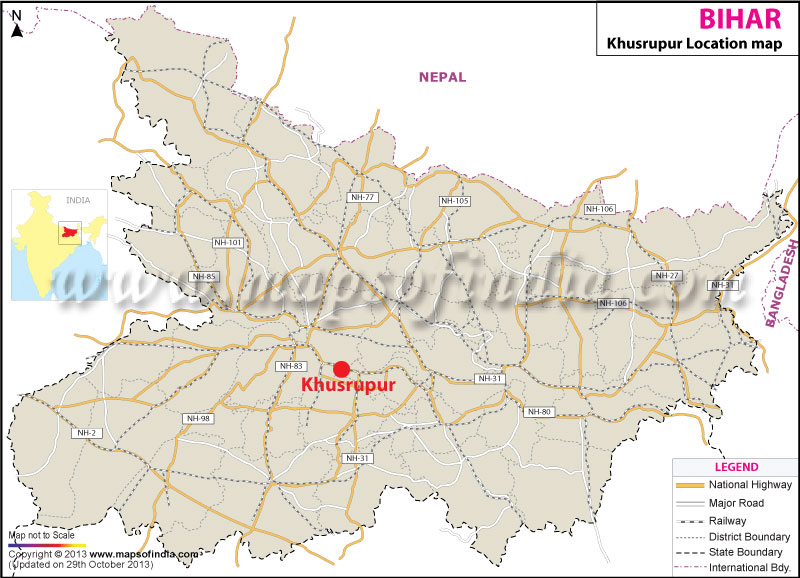 Khusrupur Location Map