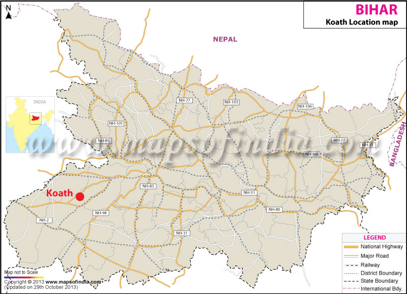 Koath Location Map