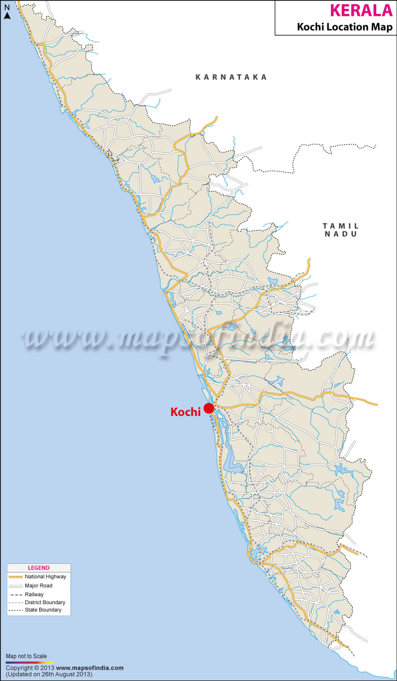 Kochi Location Map