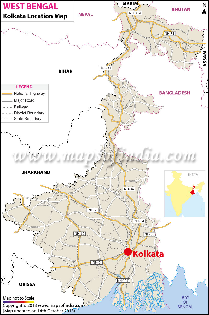 Kolkata Location Map