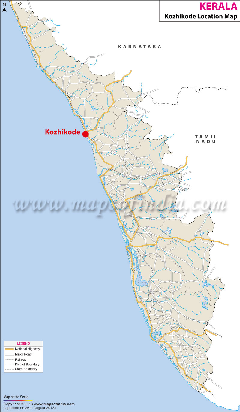 Kozhikode Location Map