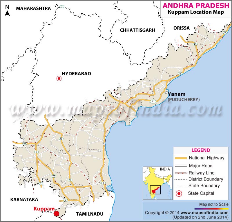 Kuppam Location Map