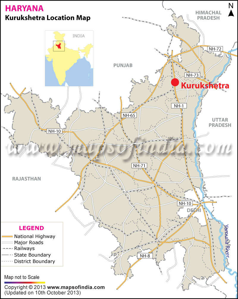 Kurukshetra Location Map