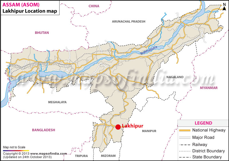 Lakhipur Location Map