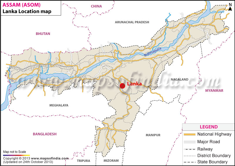 Lanka Location Map