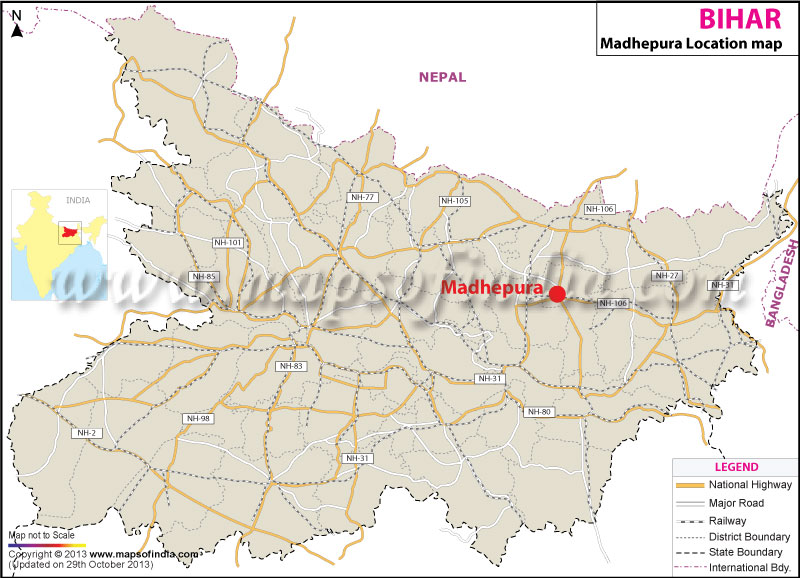 Madhepura Location Map