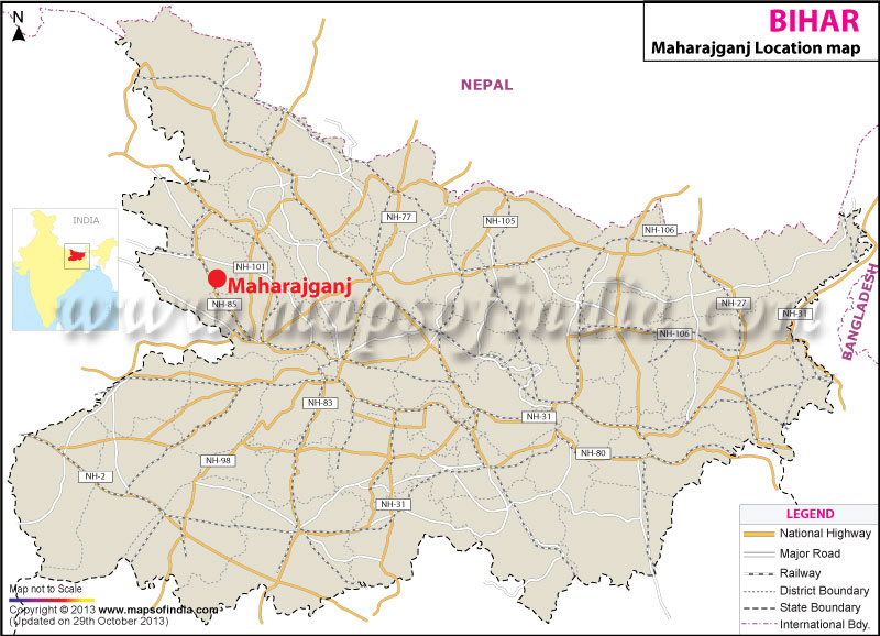 Maharajganj Location Map