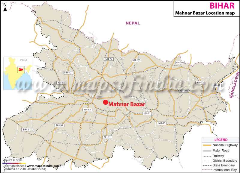 Mahnar Bazar Location Map