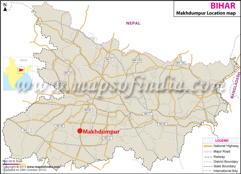 Makhdumpur Location Map