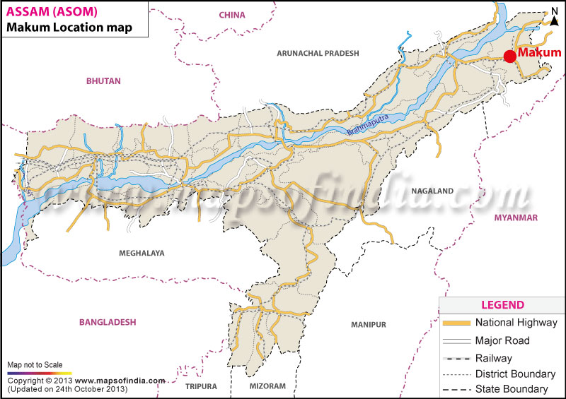 Makum Location Map