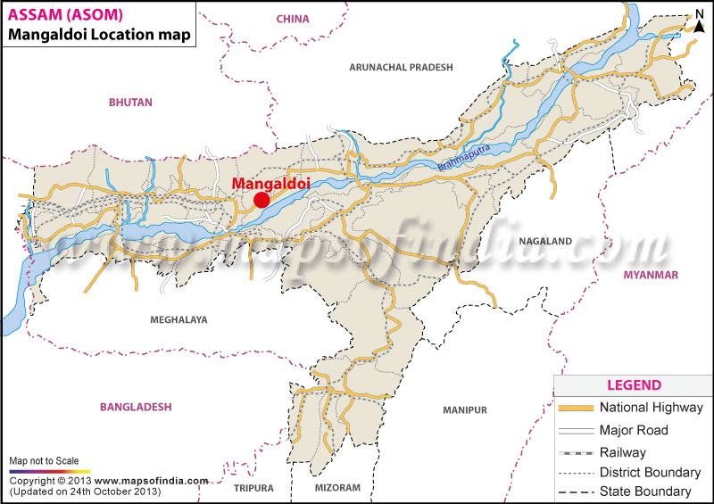 Mangaldoi Location Map
