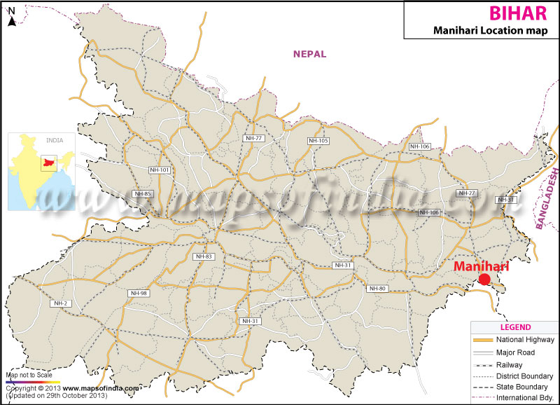 Manihari Location Map