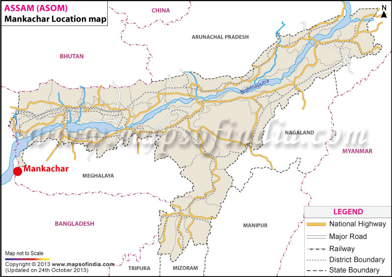 Mankachar Location Map