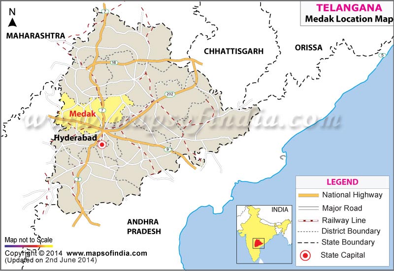 Medak Location Map