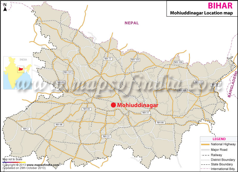 Mohiuddinagar Location Map