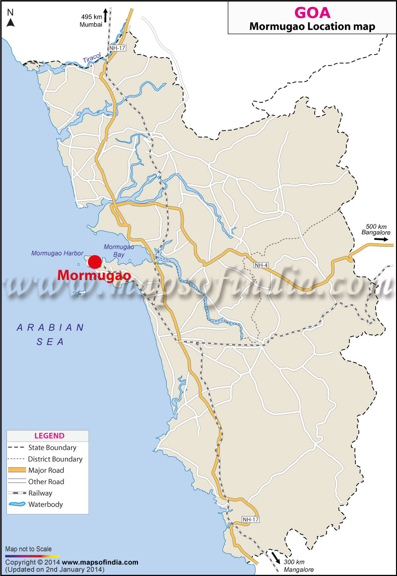 Mormugao Location Map